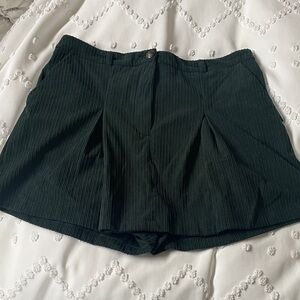 Dark Green Corduroy Skort